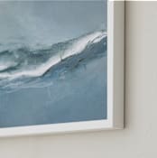 "Origin" - Art Print in Coastal Blue by Julia Contacessi - Frame Close-up