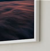 "The Uniqueness of Waves LIV" - Art Print in Stormy Sunset by Tal Paz-Fridman - Frame Close-up