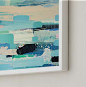 "Welcome to Paradise" - Art Print in Sea blue by Cristina Marie - Frame Close-up