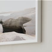 "Sarakiniko" - Art Print in Pumice by Heather Deffense - Frame Close-up