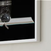 "J Is For Joy" - Art Print in Black and White by AMANDA LOMAX - Frame Close-up
