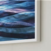 "Waves of Old Glory" - Art Print in Old Glory Blues by Charlotte Mello Stevenson - Frame Close-up
