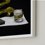 "I Is For Ink" - Art Print in Black and White by AMANDA LOMAX - Frame Close-up