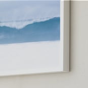 "Afternoon Swell" - Art Print in Ocean Blue by Mike Sunu - Frame Close-up