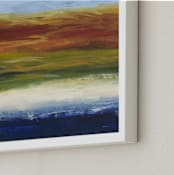 "Monterey Seascape" - Art Print in Golden Hills of California by Camille Pietrow - Frame Close-up