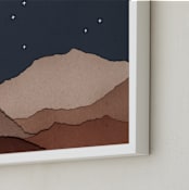 "De La Lune" - Art Print in Midnight by Katy Shen - Frame Close-up