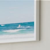 "Yucatan XIII" - Art Print in Sea Blue by Lindsay Ferraris Photography - Frame Close-up