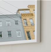 "Georgetown Three" - Art Print in Blush Pink by Lindsay Ferraris Photography - Frame Close-up
