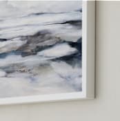 "Arctic Spring" - Art Print in Classic Blue by Mya Bessette - Frame Close-up