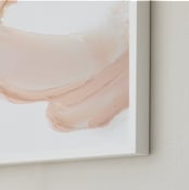 "The Rushing In" - Art Print in Blush Pink by Sarah Lund - Frame Close-up