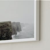 "To the End" - Art Print in Green and Brown by Becca Beers - Frame Close-up