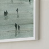 "Sunday Morning" - Art Print in Grey blue by Lulaloo - Frame Close-up