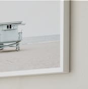 "Sunday Kind of Love" - Art Print in Coastal Neutrals by Shannon Howard - Frame Close-up