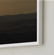 "Sunrise over Ramon crater #2" - Art Print in Sunrise over Ramon crater #2 Brown by Tal Paz-Fridman - Frame Close-up