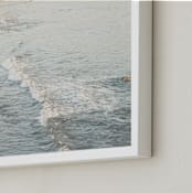 "Sea Cove l Newport Beach" - Art Print in Newport Blue by Shawna Urban - Frame Close-up