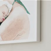"Beach Nap" - Art Print in Emerald by Andi Pahl - Frame Close-up