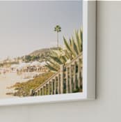 "Dear June" - Art Print in Laguna Blue by Shawna Urban - Frame Close-up