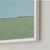 "Linear2" - Art Print in sky blue by Camille Pietrow - Frame Close-up