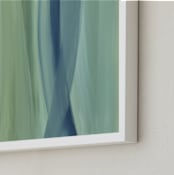 "Exuma Blues" - Art Print in Exuma Blue by Camille Pietrow - Frame Close-up