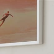 "Rose Surf Air" - Art Print in Rose Quartz by Annie Seaton - Frame Close-up