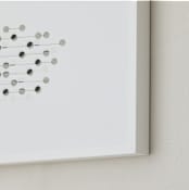 "Abacus 2" - Art Print in Charcoal by Stephanie Nowotarski - Frame Close-up