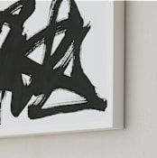 "Invocation" - Art Print in Charcoal by Stephanie Nowotarski - Frame Close-up