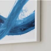 "Anything is Possible" - Art Print in Bold blue by Colleen Ehrlich - Frame Close-up