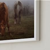 "Dew At Dawn" - Art Print in Pumpkin Spice by Hollie Renner Photography - Frame Close-up