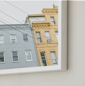"Georgetown Three" - Art Print in Blush Pink by Lindsay Ferraris Photography - Frame Close-up