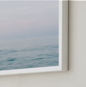 "Atlantic Mist" - Art Print in Sea Blue by Lindsay Ferraris Photography - Frame Close-up