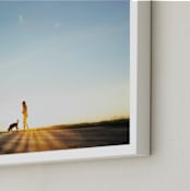 "Somewhere in Canada" - Art Print in Sky Blue by CedarandGrey - Frame Close-up