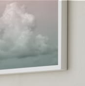 "Floating clouds" - Art Print in Dusty rose by Johanna Phillips Huuva - Frame Close-up
