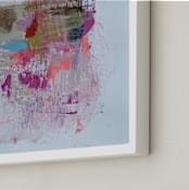 "IN A FRENZY" - Art Print in Frosty Pinks by ADRIENNE JACKSON - Frame Close-up
