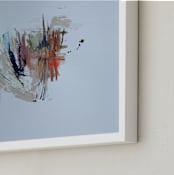"THE JIG IS UP" - Art Print in Pale Blue by ADRIENNE JACKSON - Frame Close-up