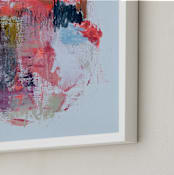 "THE MESS WE MADE" - Art Print in Cheery Pinks by ADRIENNE JACKSON - Frame Close-up