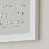 "Seen and Understood" - Personalized Art Print in Sand by Jennifer Wick - Frame Close-up
