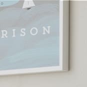 "sailor" - Personalized Art Print in Wintermint by Lori Wemple - Frame Close-up