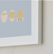 "Hatched" - Art Print in Baby blue by MinhAnh Nguyen - Frame Close-up