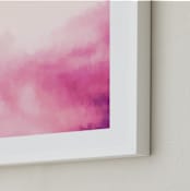 "Pink Haze" - Art Print in Cotton Candy by Rebecca Rueth - Frame Close-up