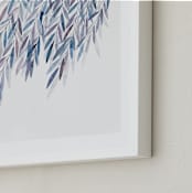 "Dreaming of Leaves" - Art Print in White by Priscilla Lee - Frame Close-up
