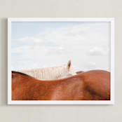 "peekaboo II" - Art Print in big sky by Sara Hicks Malone - Framed