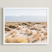"Desert Tundra" - Art Print in Desert Sand by Anna Western - Framed