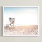 "Tower 2 Too" - Art Print in summer by Kamala Nahas - Framed