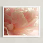"Sweet Gesture II" - Art Print in Peony Pink by Karen Kaul - Framed
