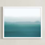 "Drive" - Art Print in Dark Turquoise by Johanna Phillips Huuva - Framed
