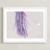 "Childhood" - Art Print in Purple by Sara Heilwagen - Framed