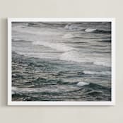 "Winter Surfing V" - Art Print in Winter Surfing V by Tal Paz-Fridman - Framed