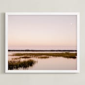 "Lowcountry Sunset" - Art Print in Blush by C. Lorraine Design - Framed