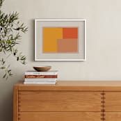 "Come And Stay With Me I" - Art Print in Albers Orange by Alain Castoriano - In a Room