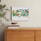 "Green Hills" - Art Print in Verdant Green by Erin McCluskey Wheeler - In a Room